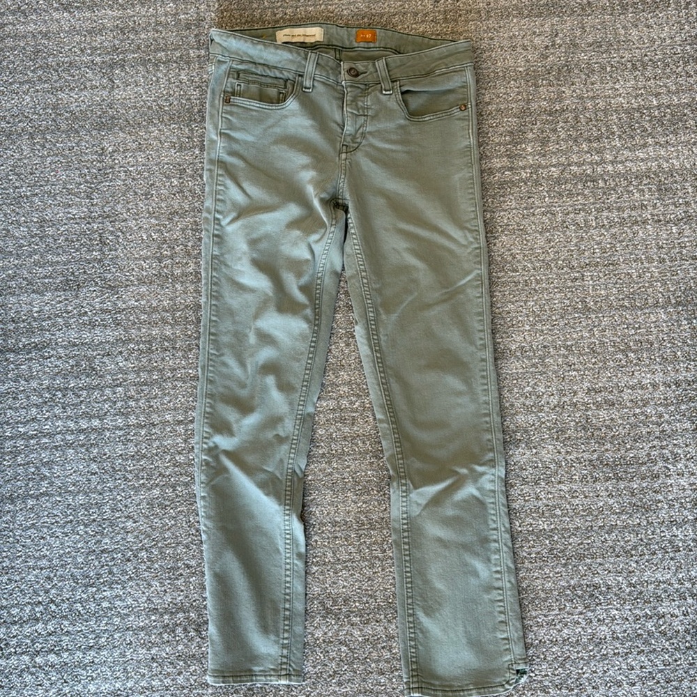 Anthropologie pilcro and the letterpress jeans green 27